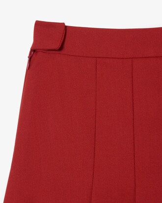 Runway Embroidered Pleated Midi Skirt