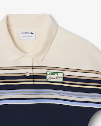 Women's Made In France Slim Fit Striped Polo