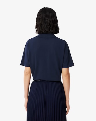 Polo de Piqu&eacute; con Corte Relajado para Mujer