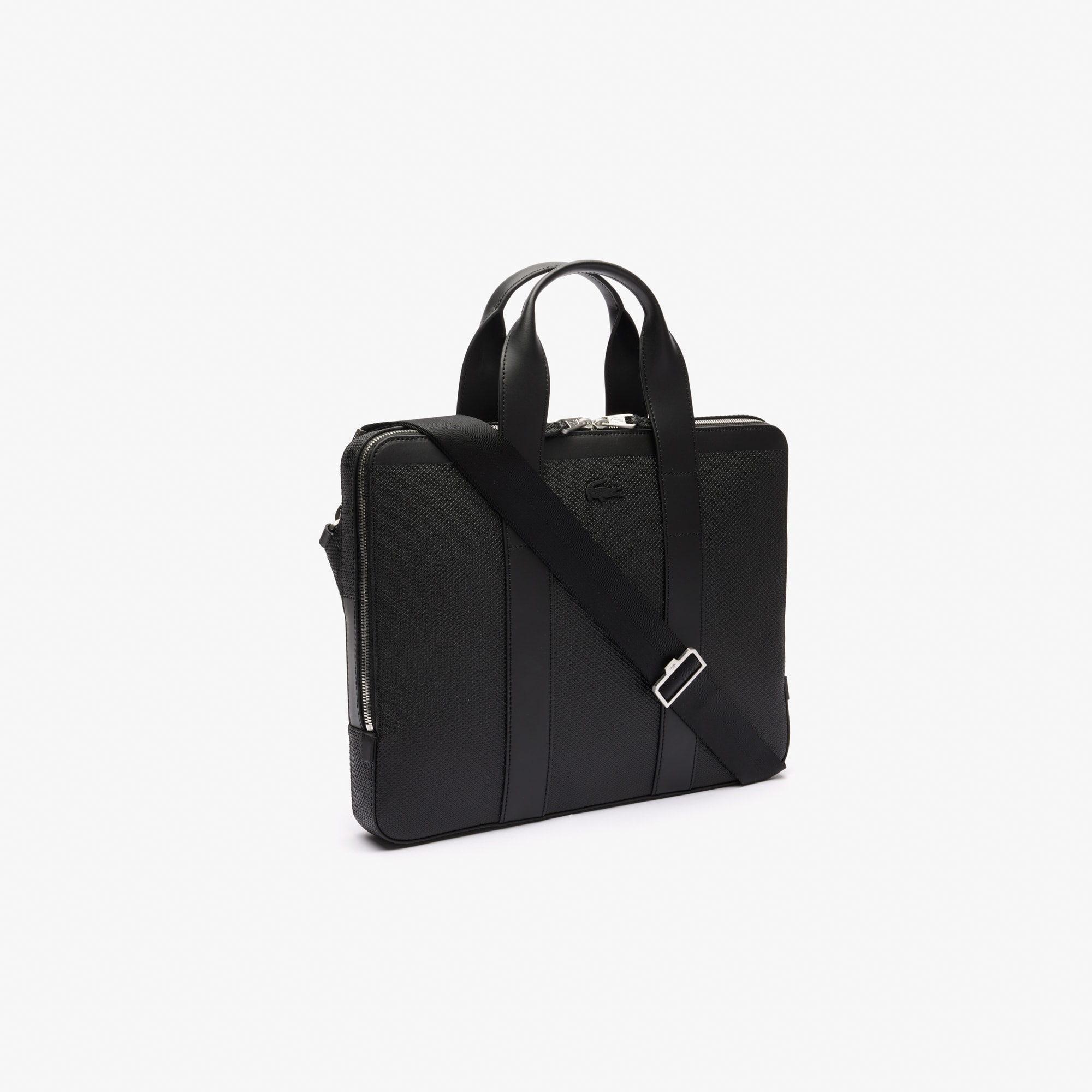 Chantaco Piqué Leather Computer Bag - Bags - New In 2026 | Lacoste