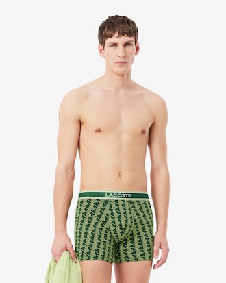 Boxer long coton stretch monogramme