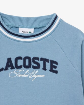 Sudadera Lacoste de Felpa con Detalles de La Marca
