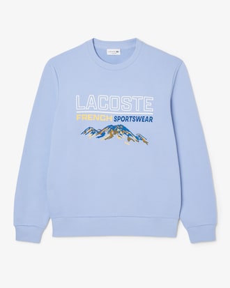 Men's Embroidered Motif Fleece Sweatshirt