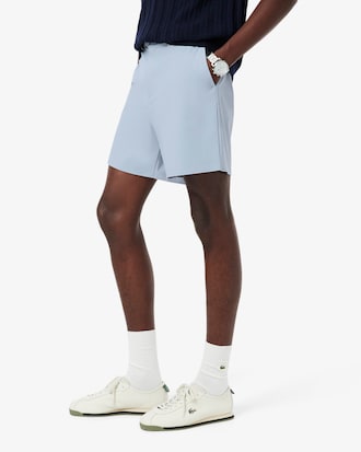 Straight Fit Stretch Bermuda Shorts