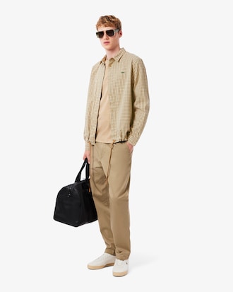 Men's Oversized Heavy Cotton Plaid Overshirt
