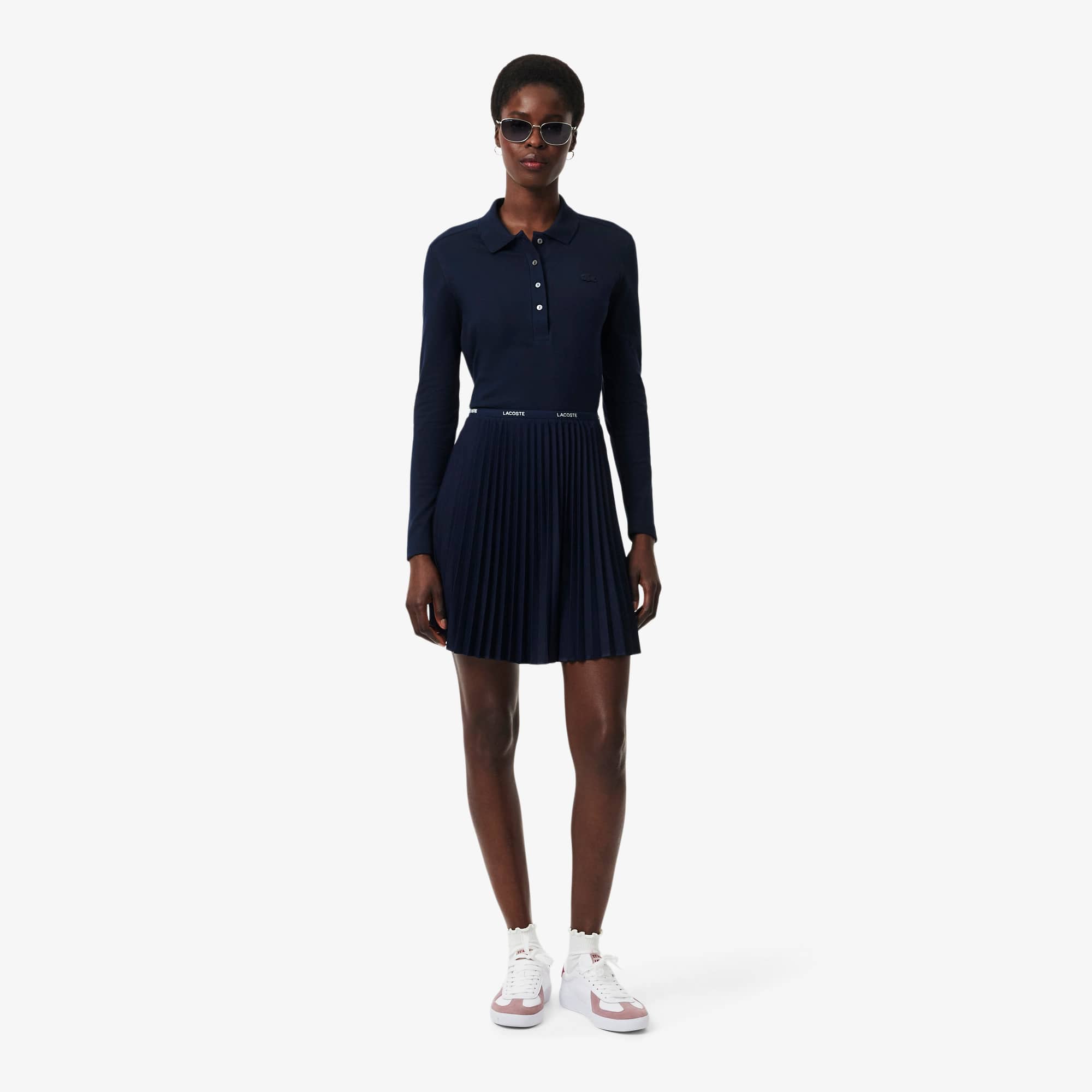 Women's Slim Fit L.12.D Stretch Mini Piqué Polo - Polo Shirts