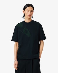 Runway Embroidered Crocodile T-shirt