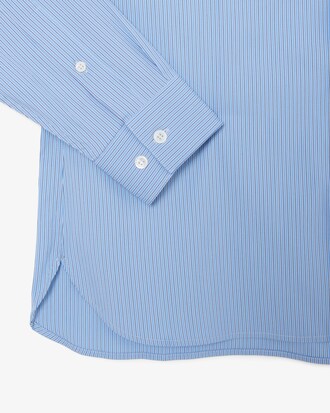 Slim Fit Striped Stretch Poplin Shirt