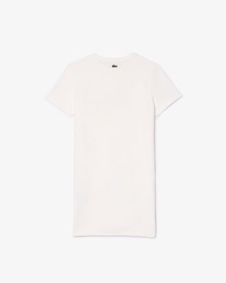 Robe t-shirt en coton &eacute;ponge avec logo