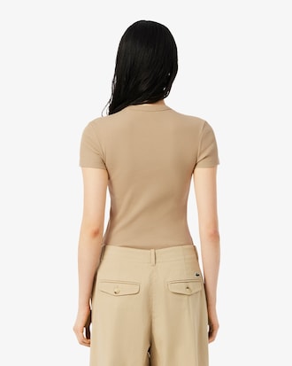 T-shirt femme slim fit en coton biologique