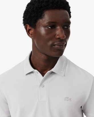 Slim Fit Branded Piqu&eacute; Polo