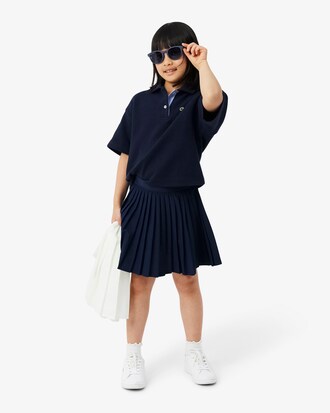 Girls' Oversized Piqu&eacute; Polo   
