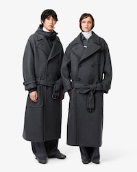 Runway Oversized Double Breasted Wool Coat
