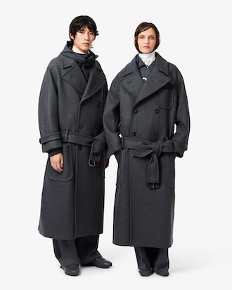 Runway Oversized Double Breasted Wool Coat