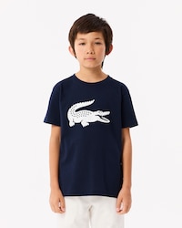 Kids' Oversized Technical Cotton Tennis T-Shirt