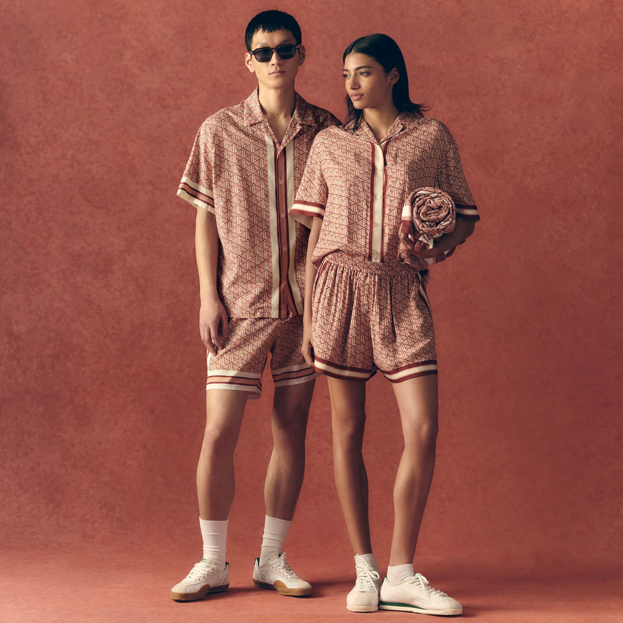 【LACOSTE】MONOGRAM PRINT モノグラム ハーフパンツ LACOSTE】MONOGRAM PRINT モノグラム ハーフパンツ (LACOSTE