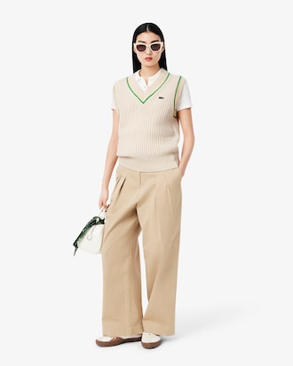 Chaleco Tipo Su&eacute;ter Con Efecto Crochet Unisex