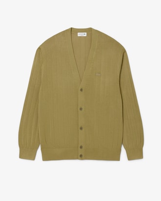 Men's Fluid Rib Knit Cardigan