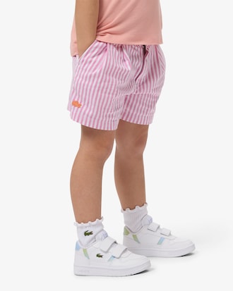 Stretch Oxford Striped Bermuda Shorts