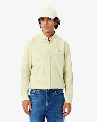 Regular Fit Plaid Poplin Shirt