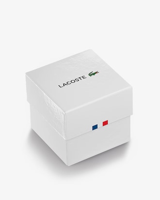 Lacoste.12.12 Holiday 3 Hands - White With Green Silicone Strap