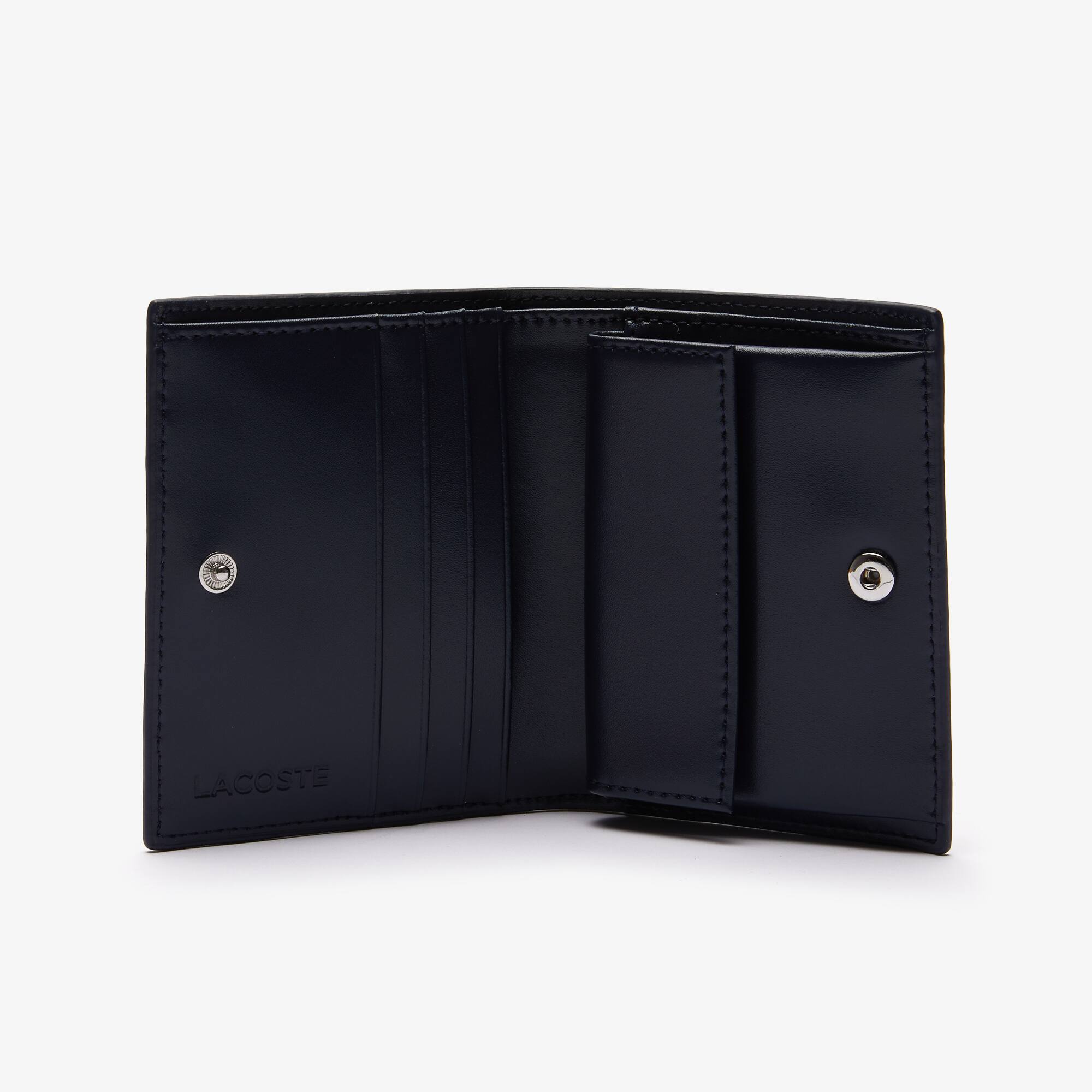 ★LACOSTE★ Women Anna Compact Wallet Black NF4190A55GA91 ☆LACOSTE☆ Women Anna Compact Wallet Black NF4190A55GA91