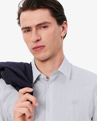 Men's Regular Fit Striped Button Down Shirt