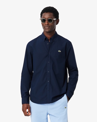 Regular Fit Stretch Poplin Shirt