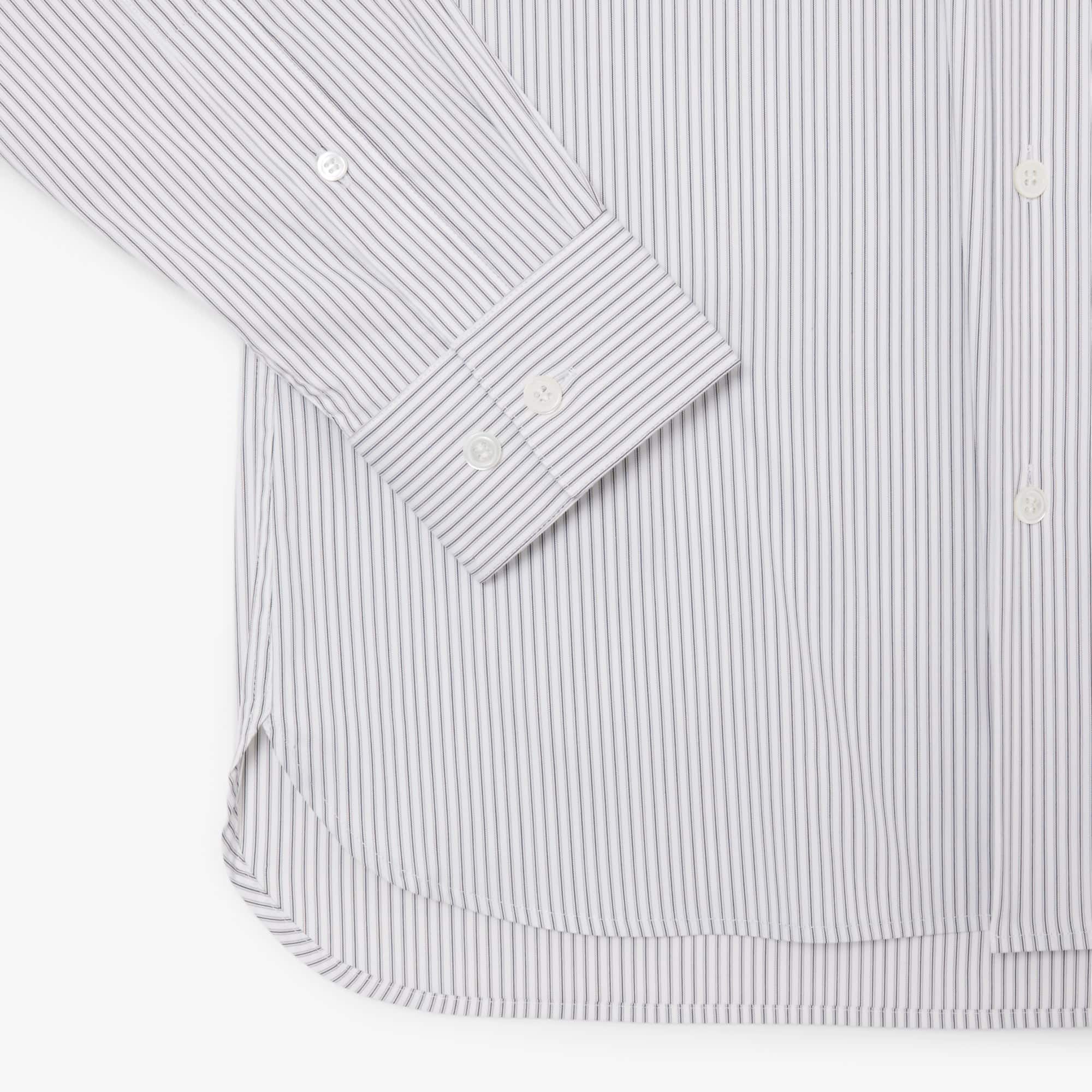 Slim Fit Striped Stretch Poplin Shirt