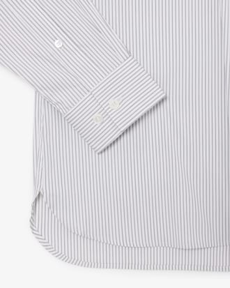 Slim Fit Striped Stretch Poplin Shirt