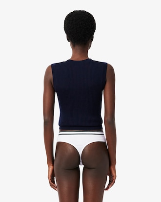 Cotton Stripe Waist String Briefs