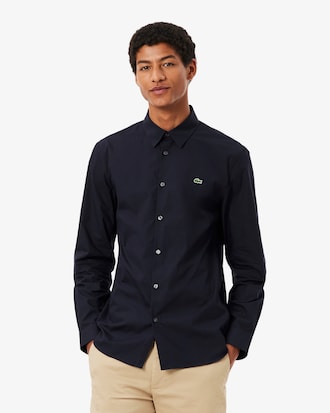 Men's Slim Fit Stretch Poplin Shirt