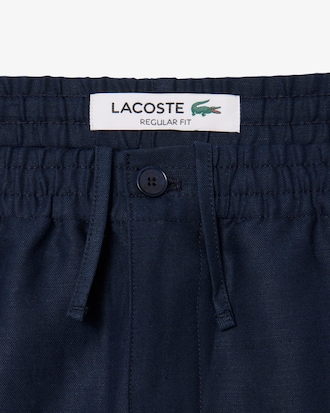 Men's Regular Fit Linen Twill Pants