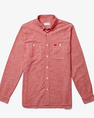 Men&rsquo;s Pockets Regular Fit Chambray Shirt