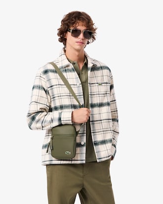 Bolso satchel delgado LCST pequeño para hombre