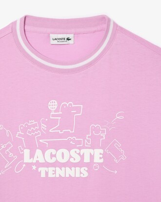 Playera de algodón estampada