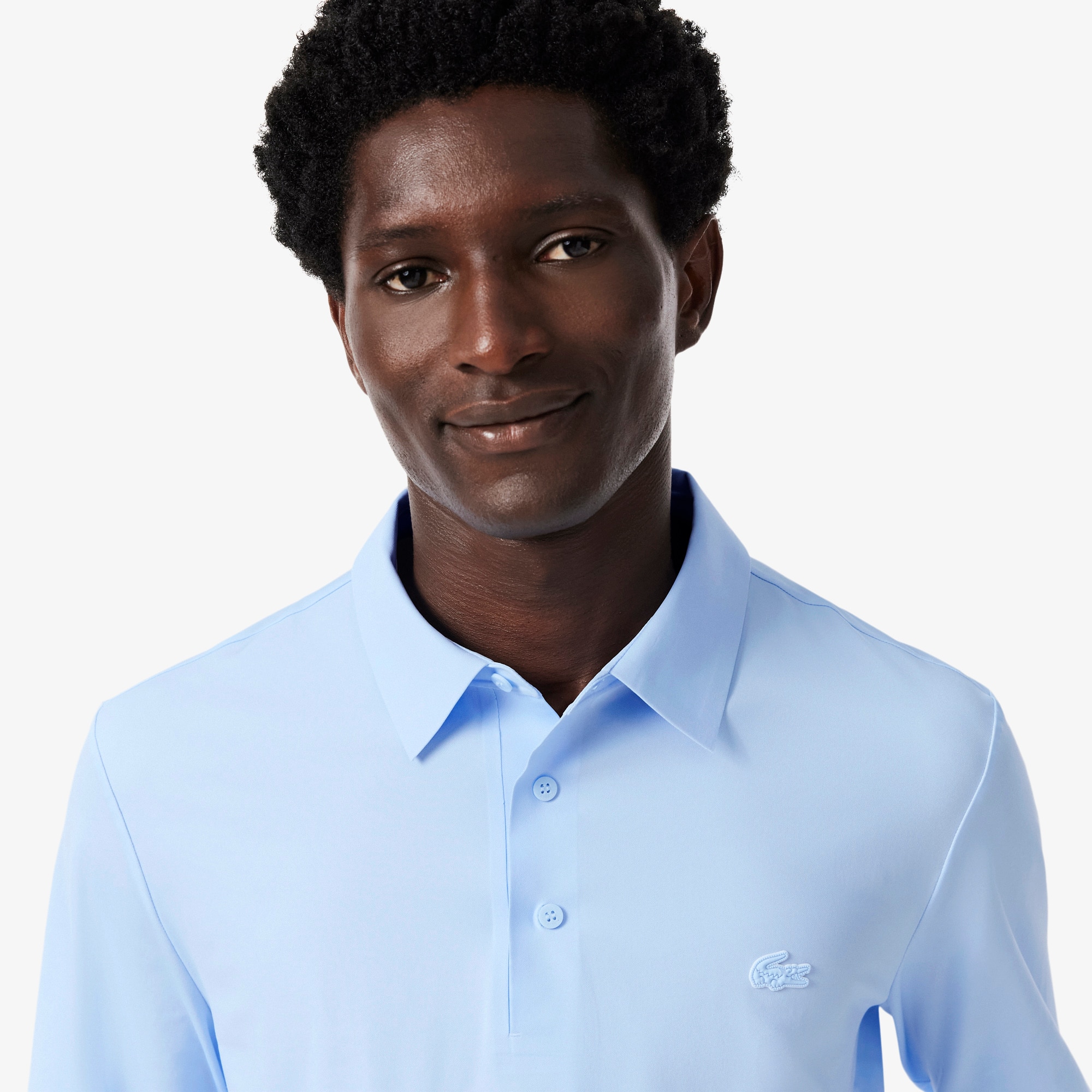 Regular Fit Long Sleeved Commuter Polo Shirt