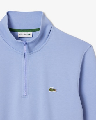 Sweatshirt col montant zipp&eacute; molleton