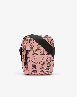 Lacoste x Peanuts Print Canvas Shoulder Bag
