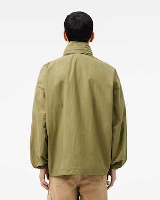 Men's Water-Repellent Removable Hood Windbreaker