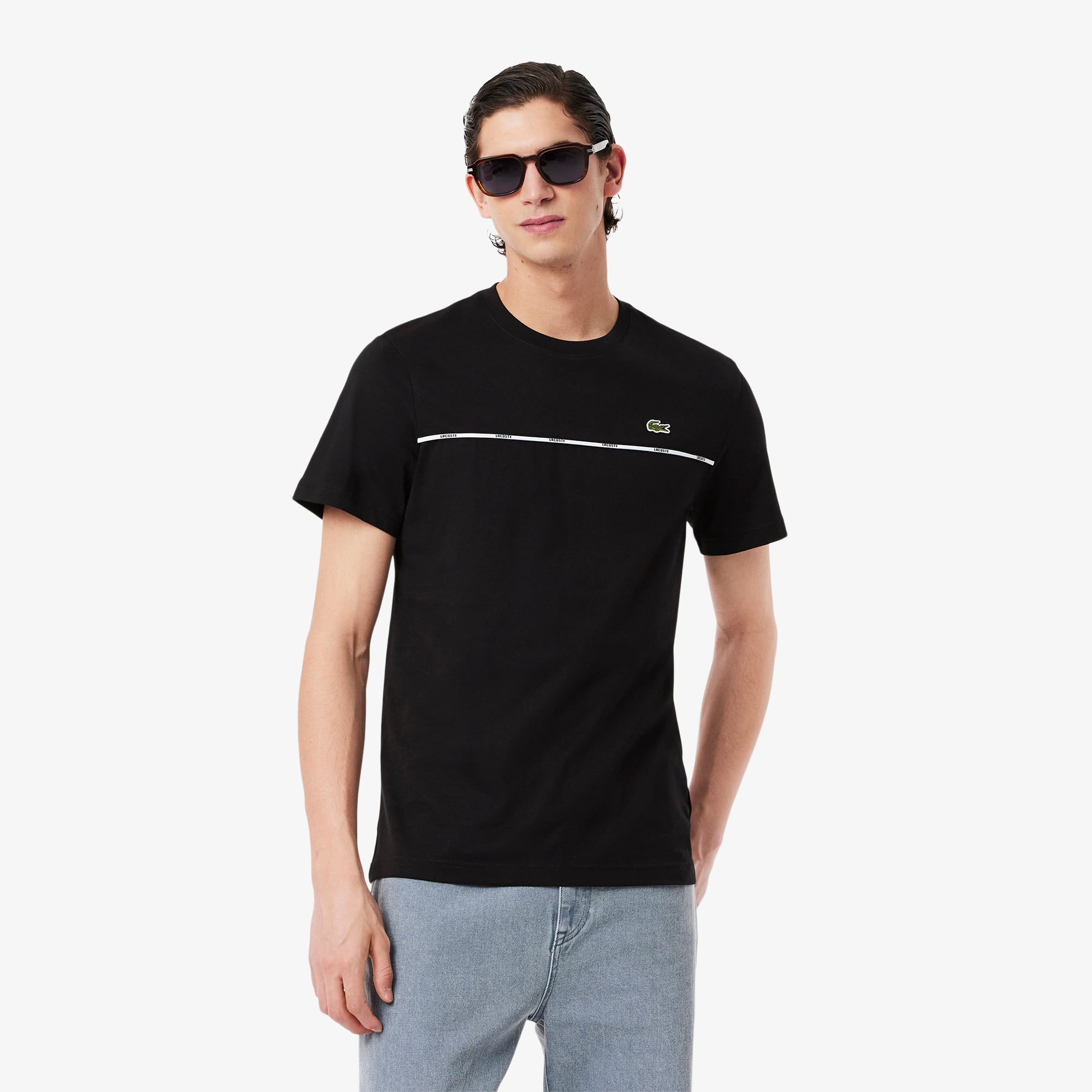 Lacoste Men's Logo Trim Cotton Jersey T-Shirt