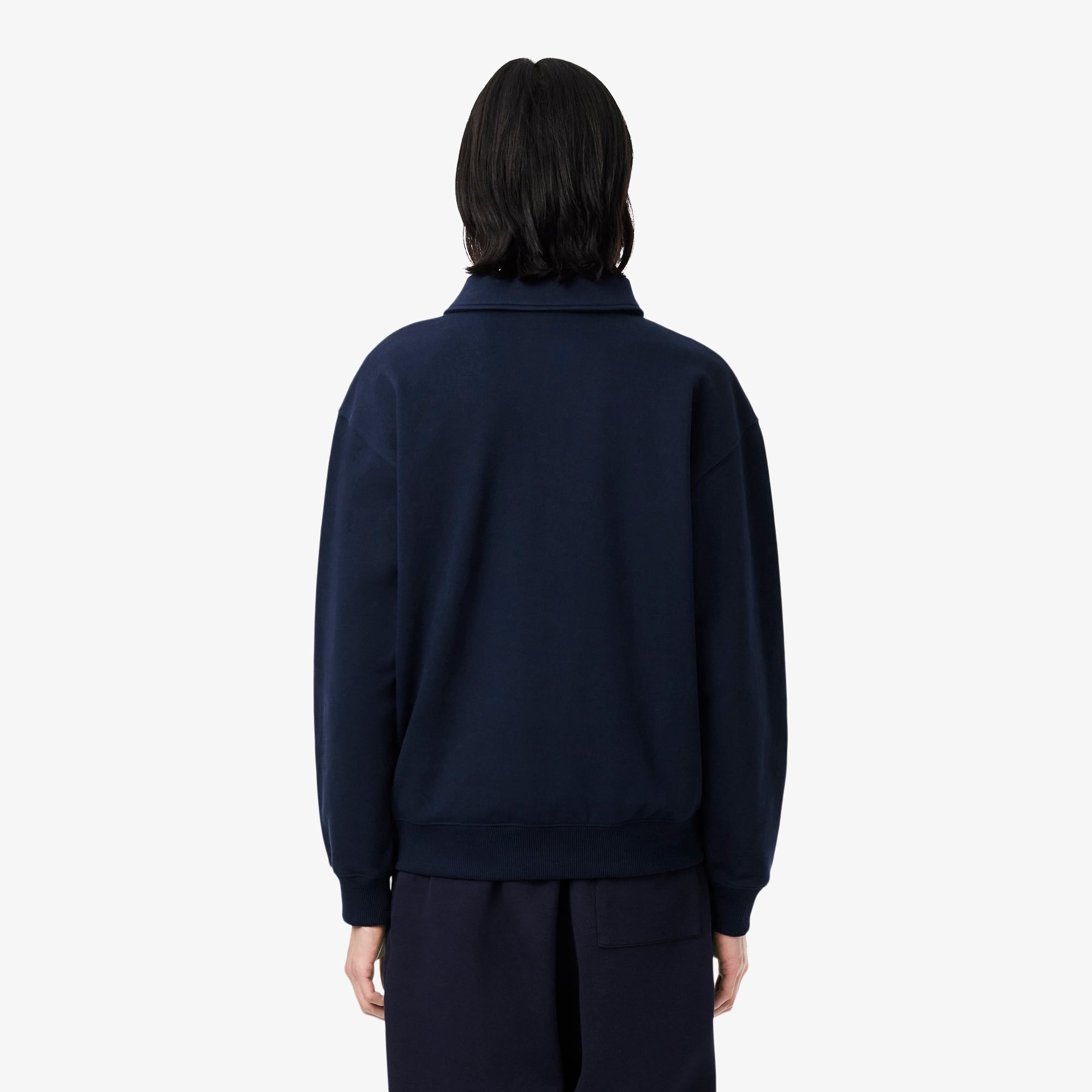 Fleece Polo Collar Sweatshirt