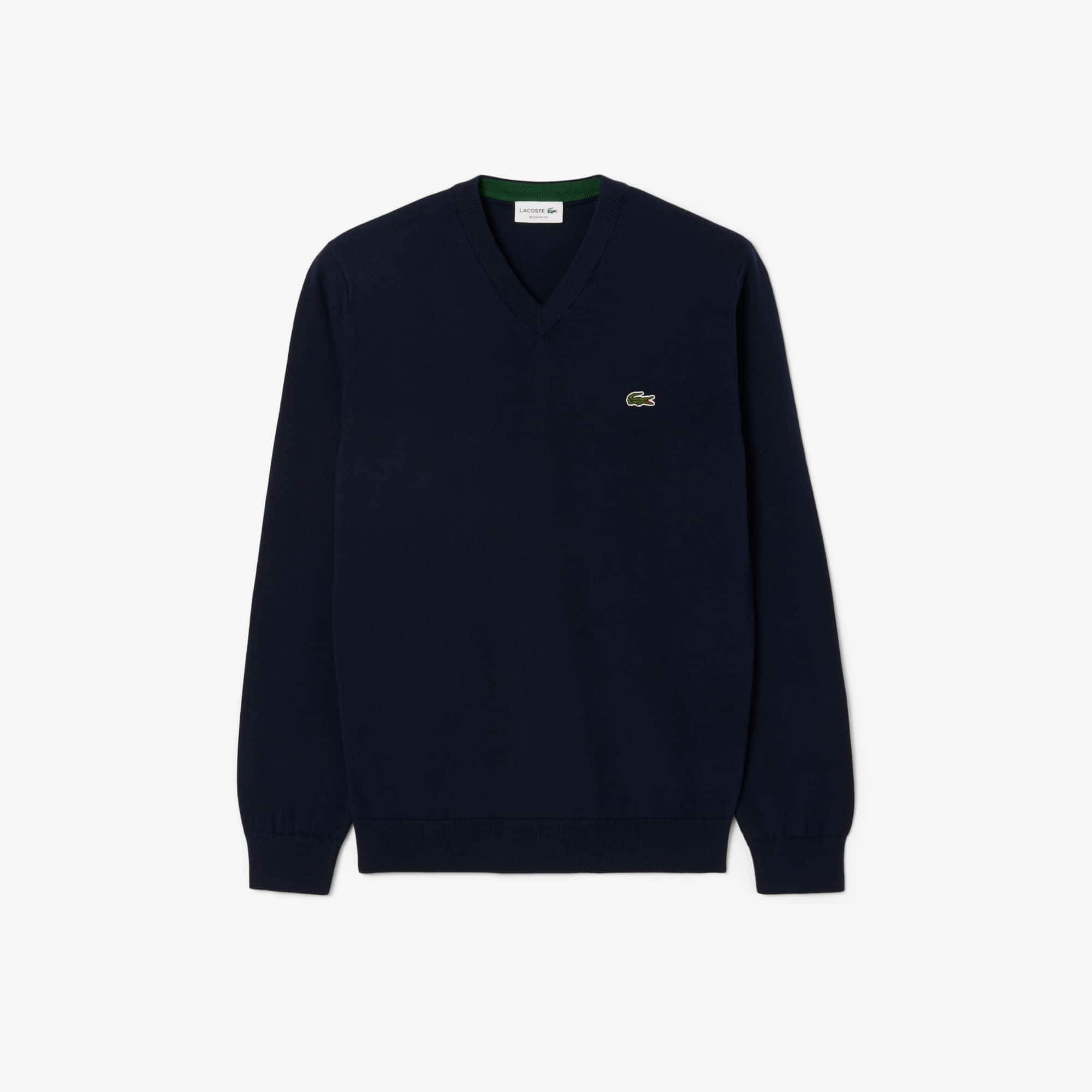 Men's Cotton V-Neck Sweater - Sweaters & Sweatshirts - New