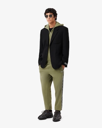 Men's Logo Stripe Zip-Up Hoodie