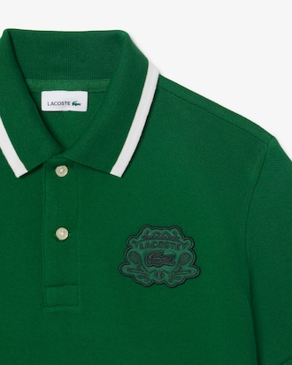 Badge Accent Petit Piqu&eacute; Polo Shirt