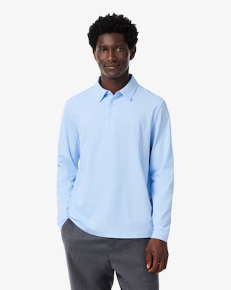 Regular Fit Long Sleeved Commuter Polo Shirt