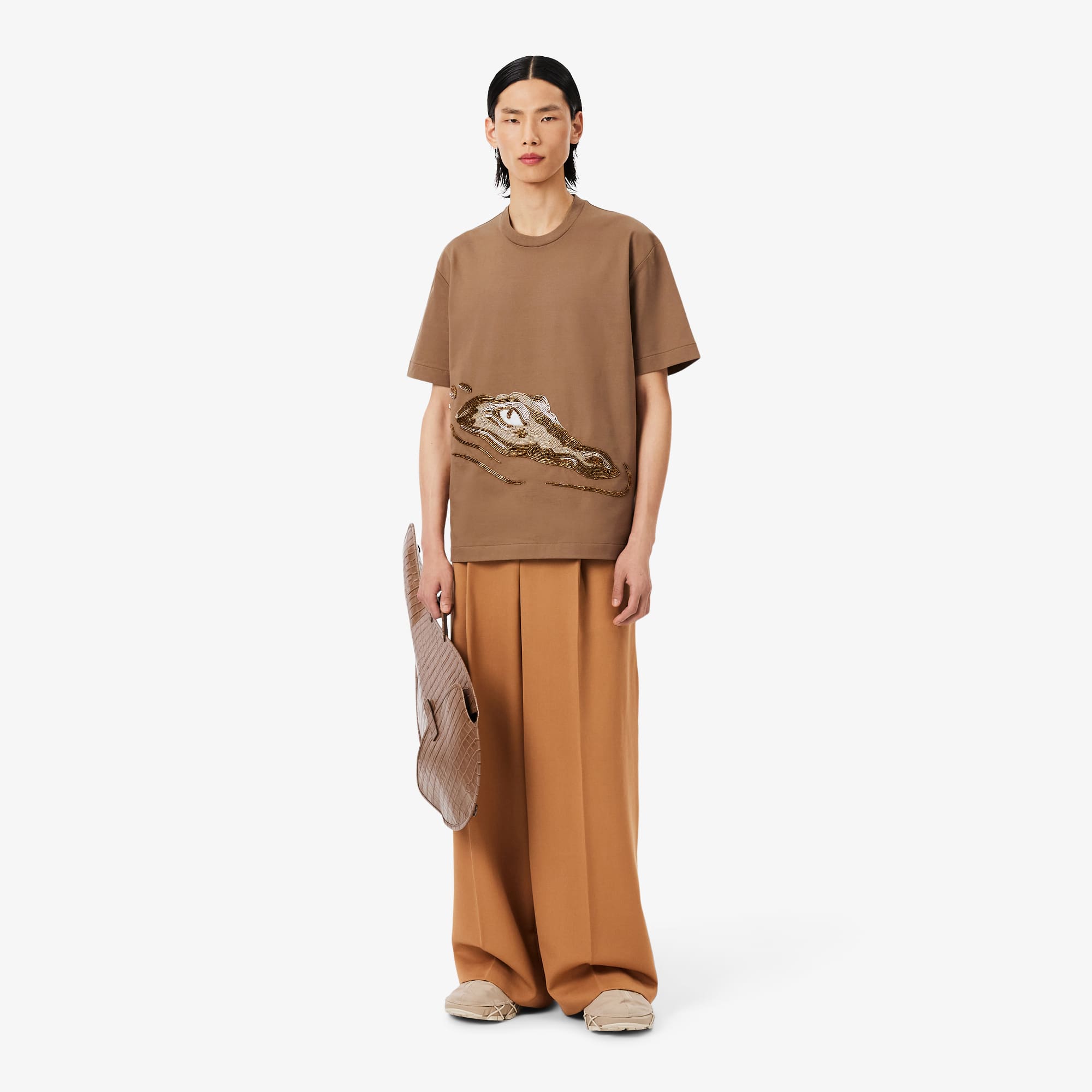 Runway Beaded Crocodile T-shirt - T-shirts - New In 2025 | Lacoste