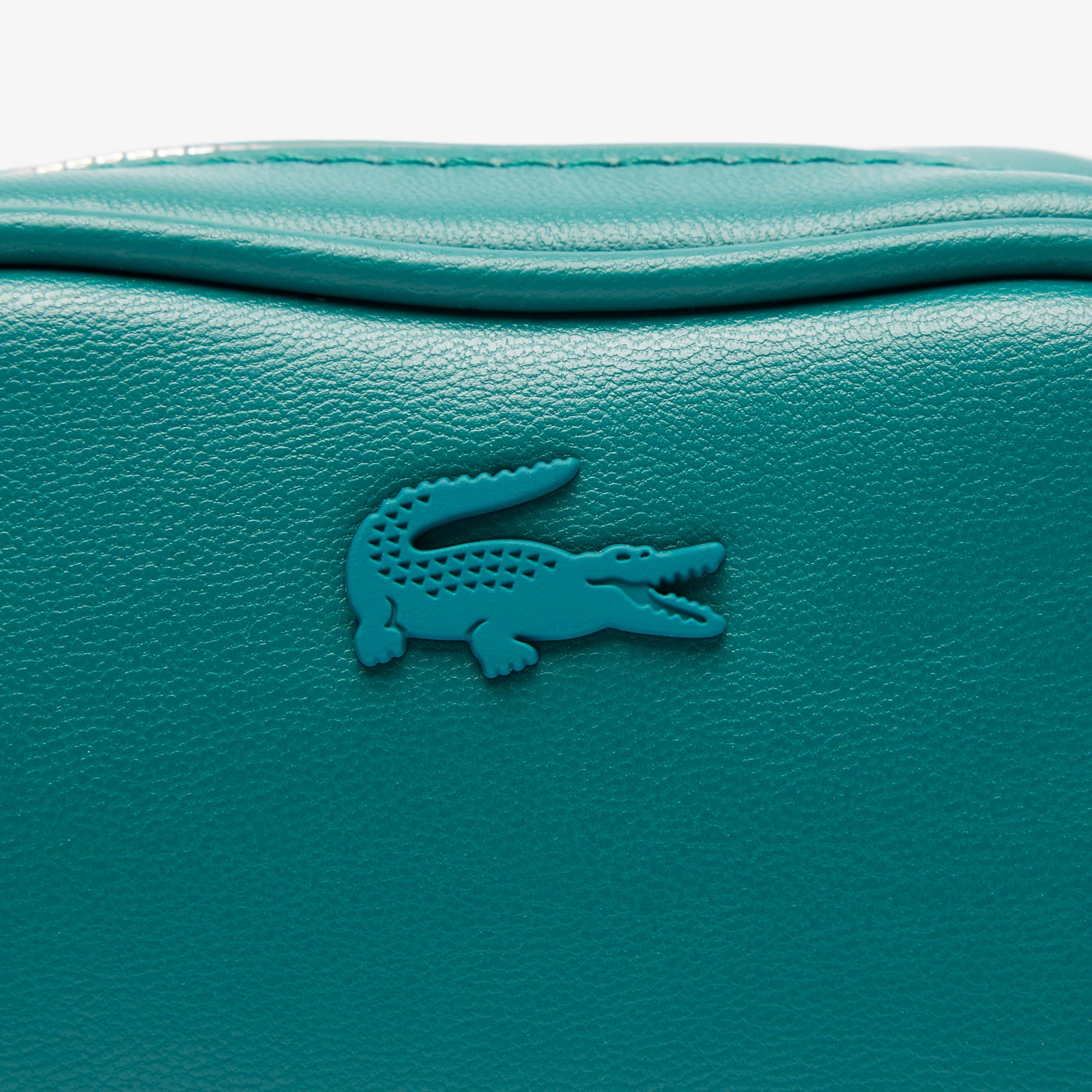 [LACOSTE] Laura Compact Half Wallet BLUE /追跡可 Women's Lora Leather Wallet - Wallets & Small Leather Goods