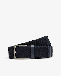 Men's Engraved Buckle Stretch Knitted Belt