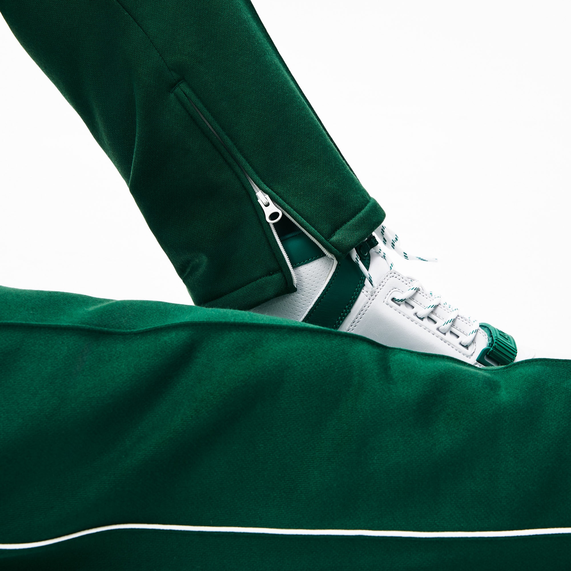 green lacoste sweatpants